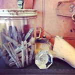 Wood and crystal and old leather makes my vintage loving heart swoon! #vintage #vintagedecor #vintagestyle