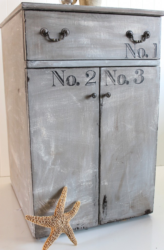 French Gray Cabinet