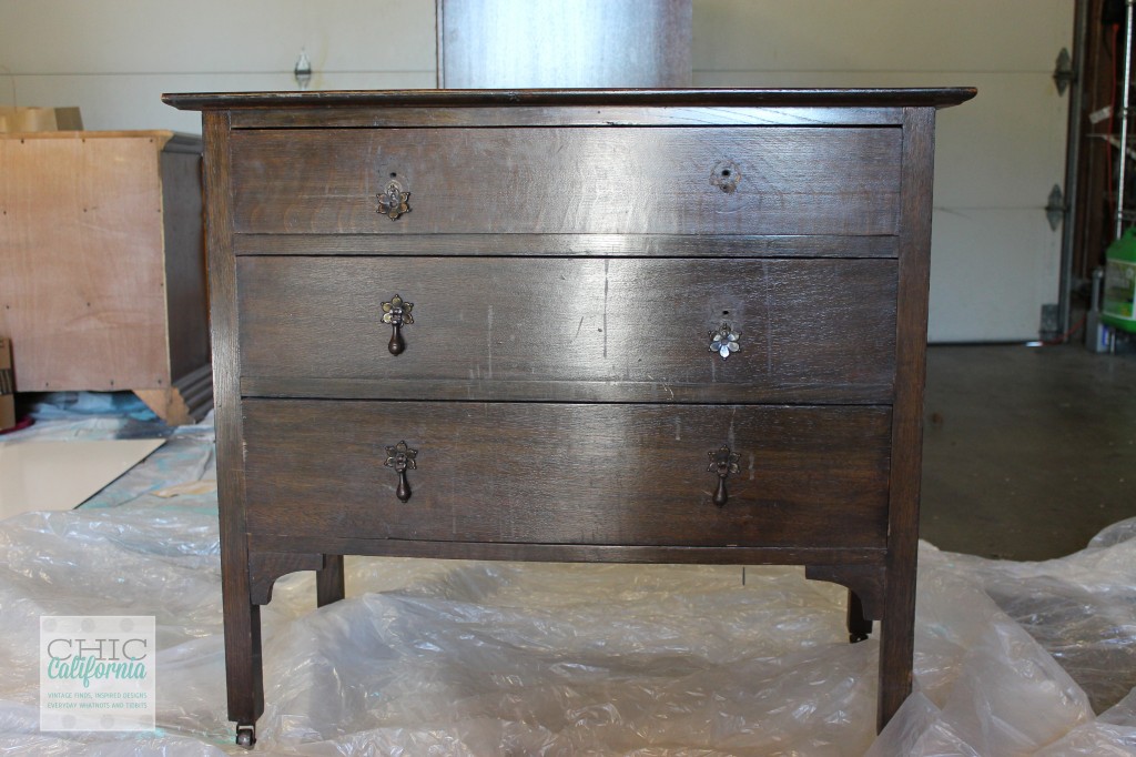 thrift store dresser, simple dresser