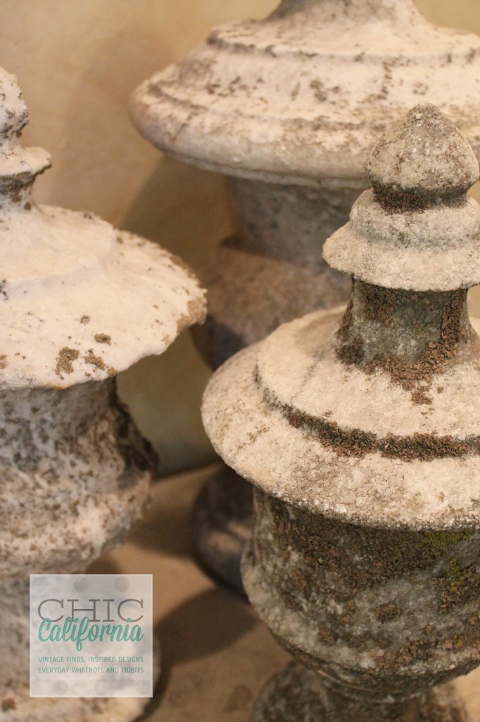 moss, garden, finials, garden decor
