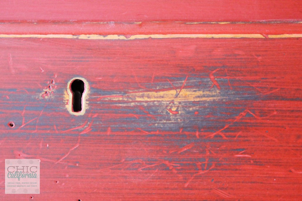 red desk