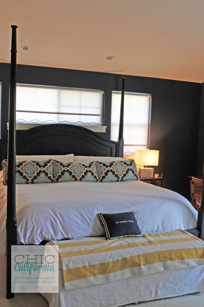 navy blue bedroom
