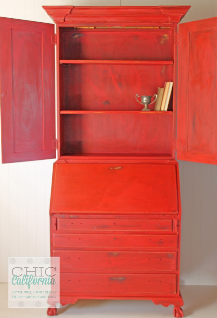 red desk