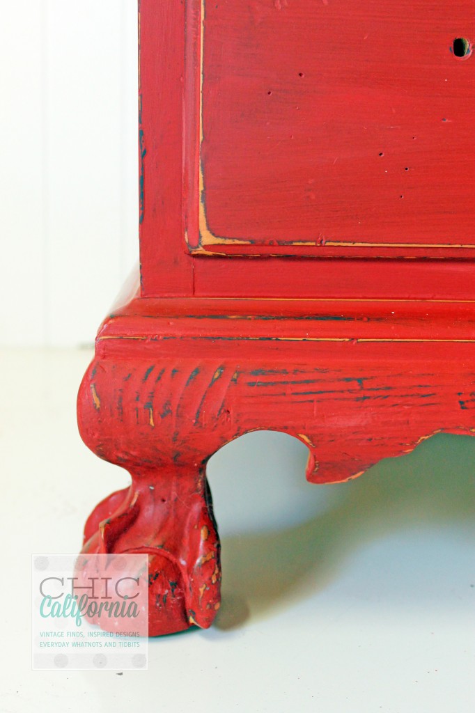 red desk