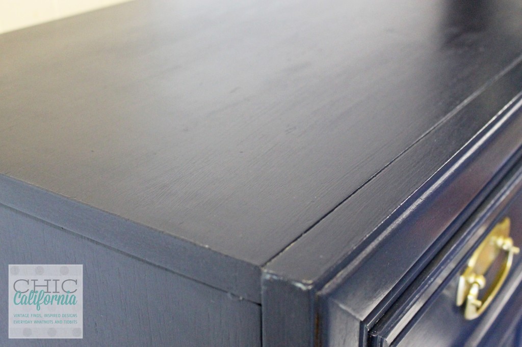 corner of coastal blue dresser