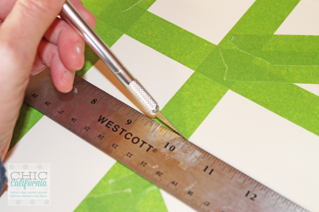 using an exact knife to make a union jack
