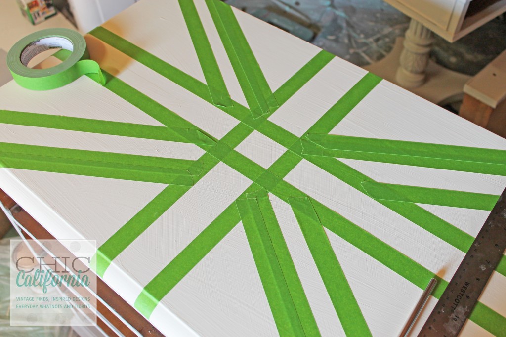 union jack using frog tape