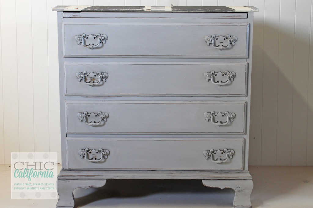 union jack dresser, gray dresser, gray painted dresser, annie sloan paris gray, paris gray dresser