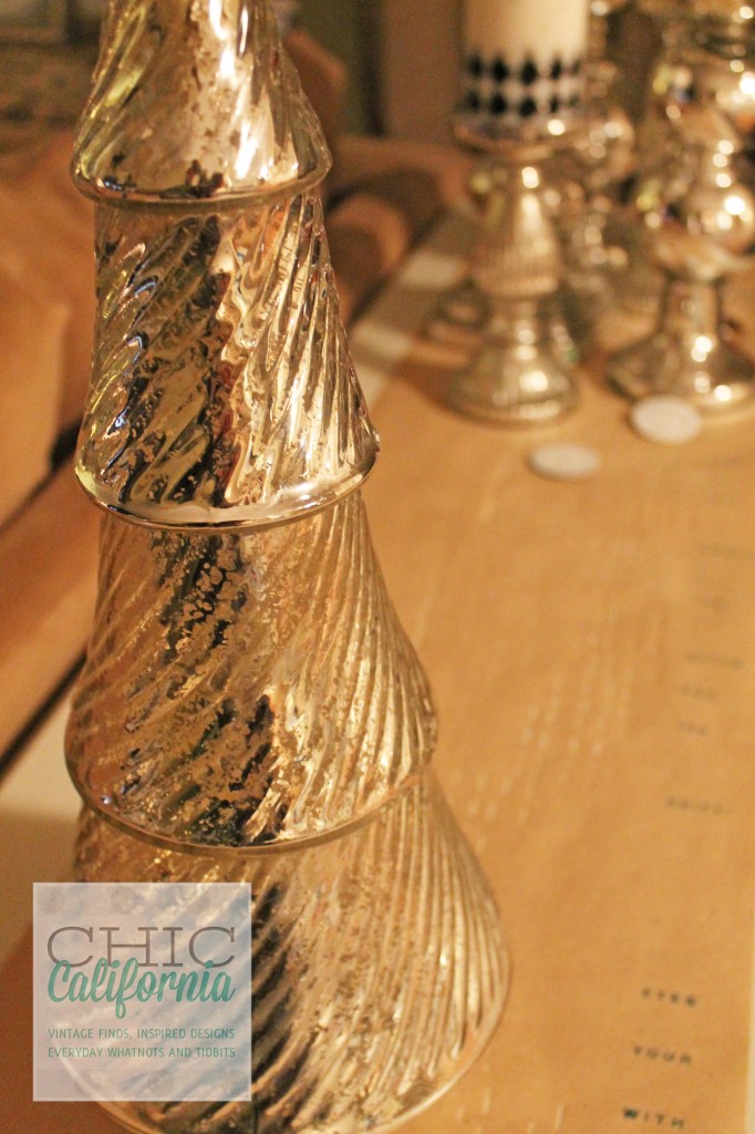 mercury glass, christmas decorations, 