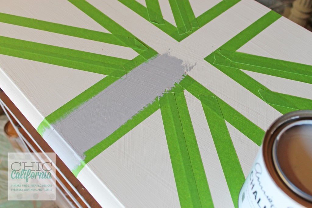 using annie sloan chalk paint to make a union jack