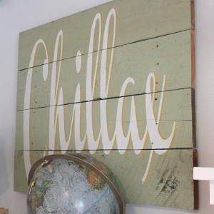 Chillax sign using Silhouette Cameo