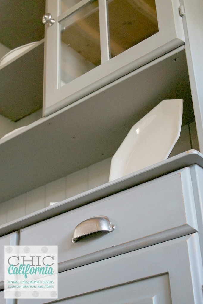 painted pine hutch