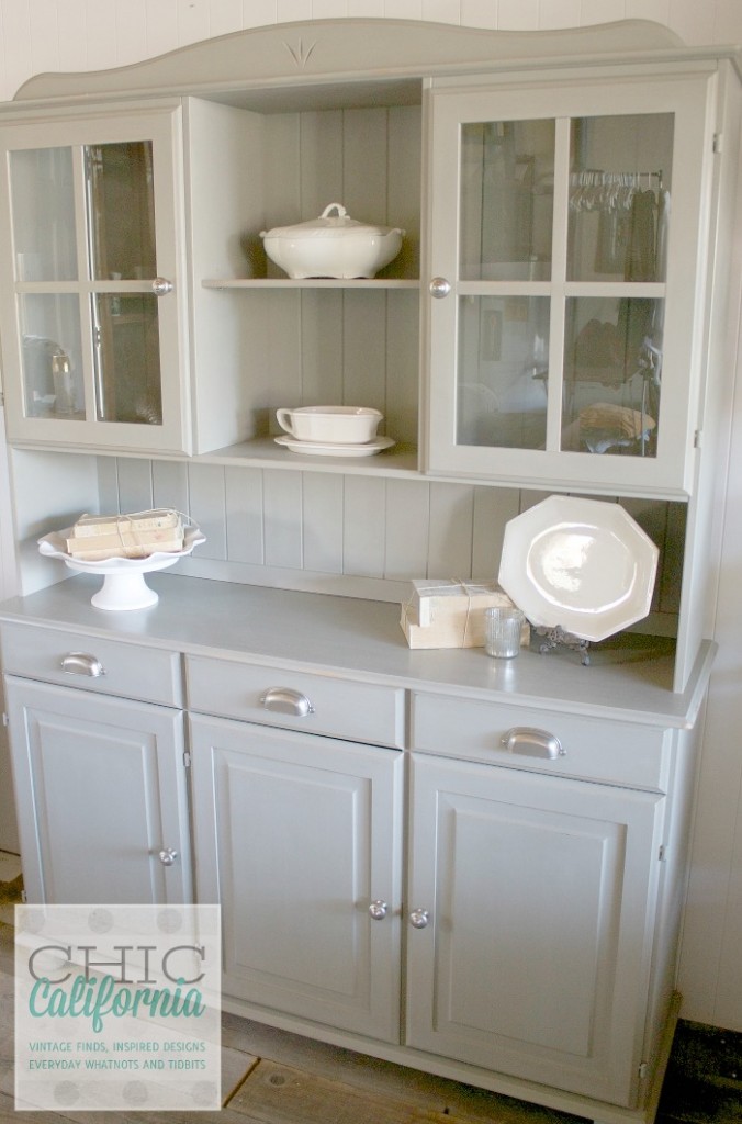 painted pine hutch