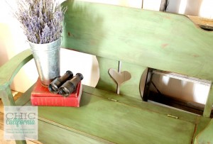 In a Pickle Milk Paint Bench by Chic California