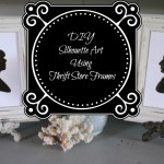 DIY Silhouette Art using Thrift Store Frames