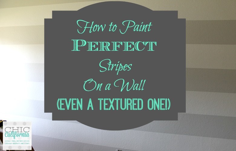 How to Paint Perfect Stripes on a Wall (Even a Textured One!)