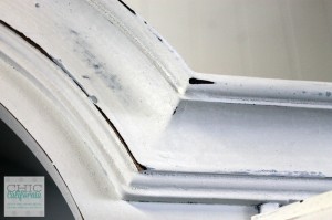 milk painted cabinet