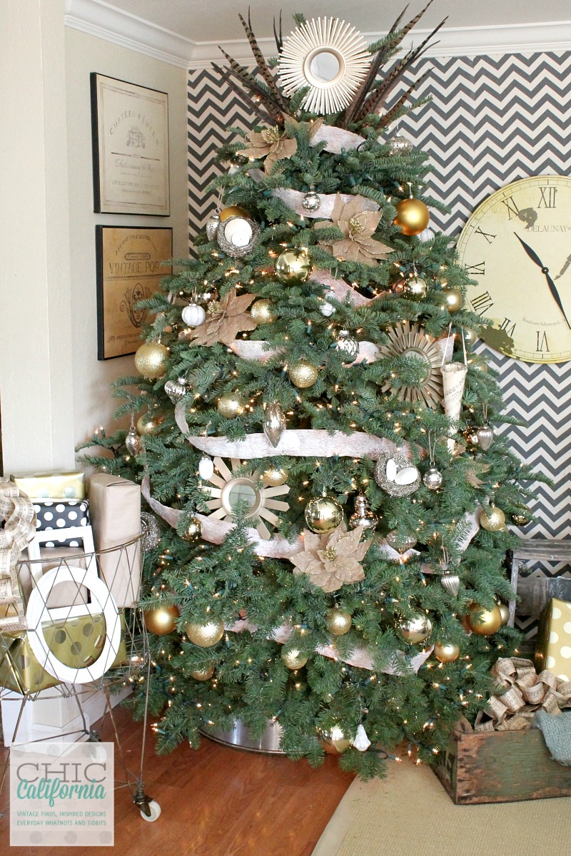 How to Make a C&B Inspired Galvanized Christmas Tree Collar for Less than $30 - Chic California