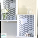 DIY Fabric Bulletin Board from a Thrift Store Drawer