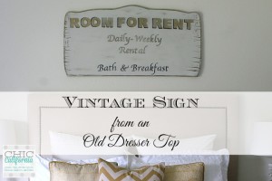 Vintage Sign Tutorial from Chic California
