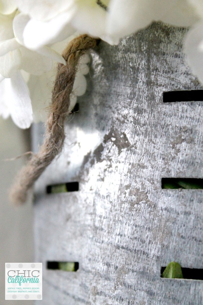 closeup of aging dust on bucket