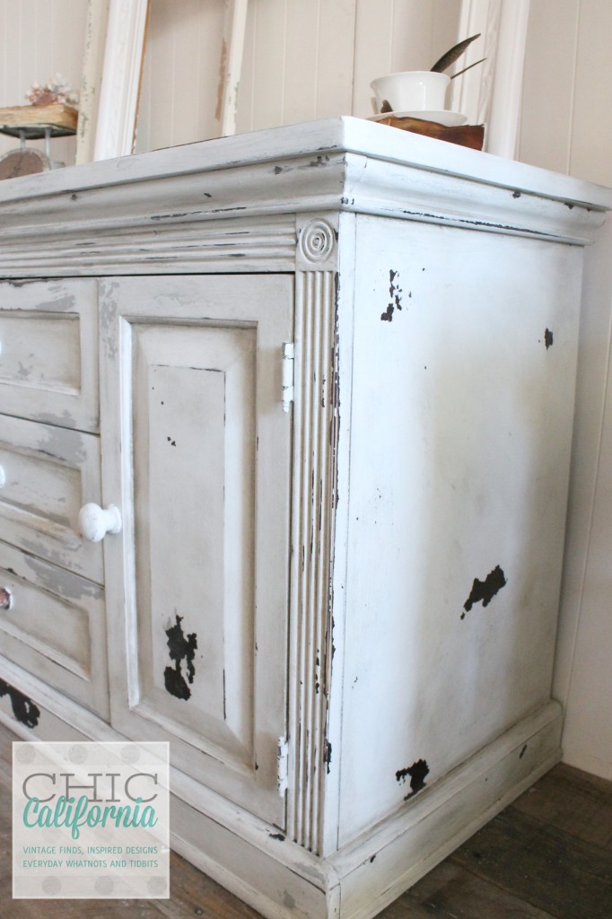 corner of media cabinet