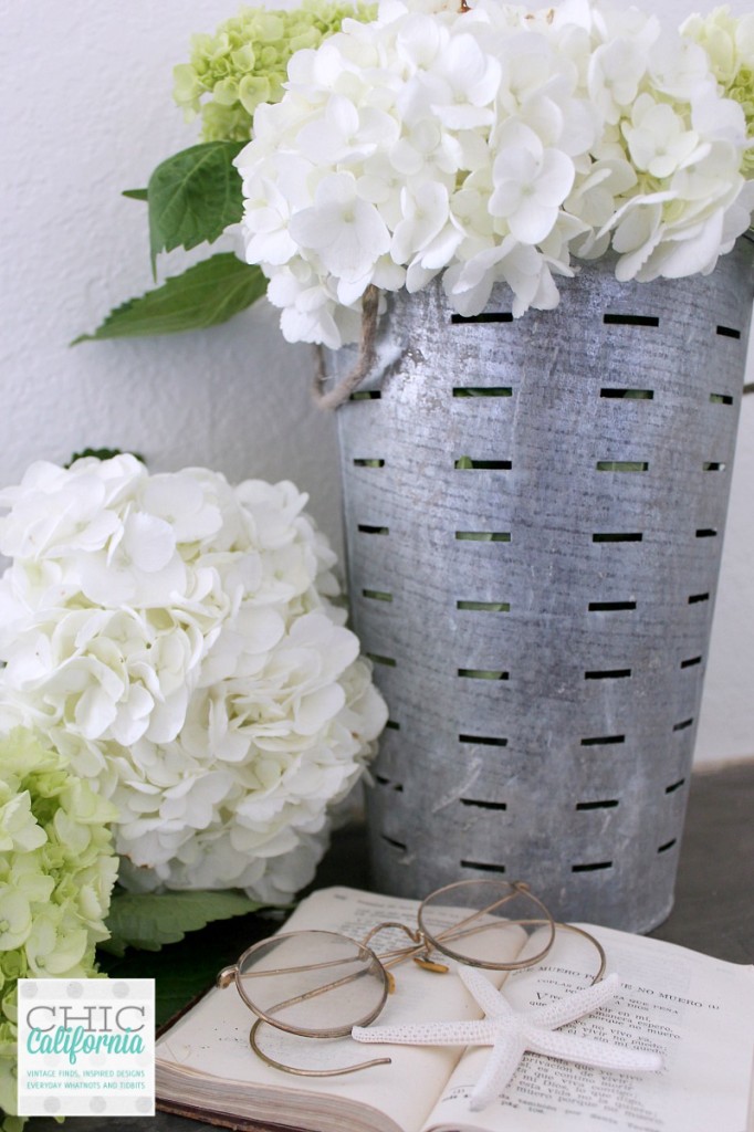 galvanized olive bucket