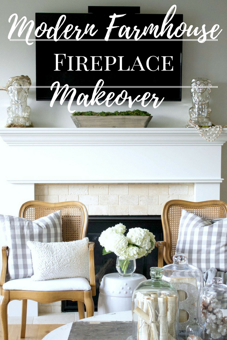 Modern Farmhouse Fireplace Makeover